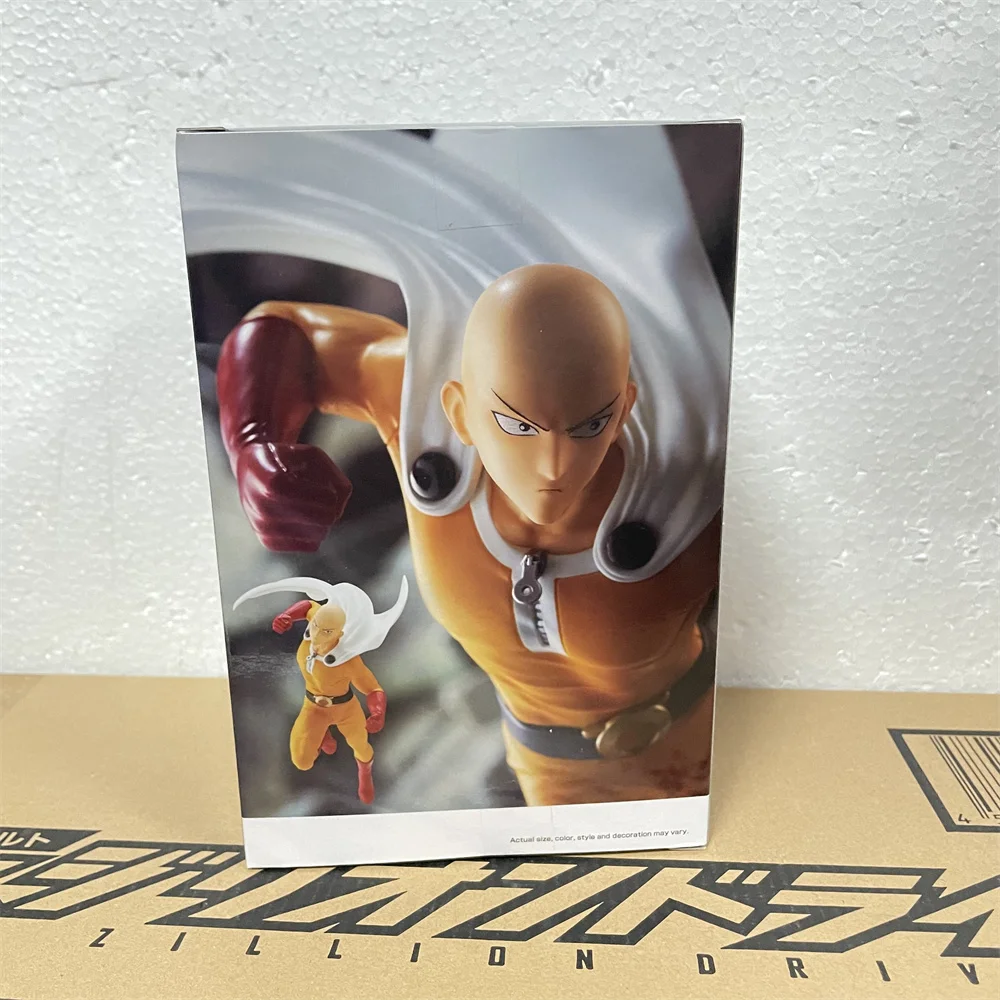 Original Bandai Anime Figure One Punch Man Saitama Action Figure PVC Model Collector Toys Figurine Doll Gift