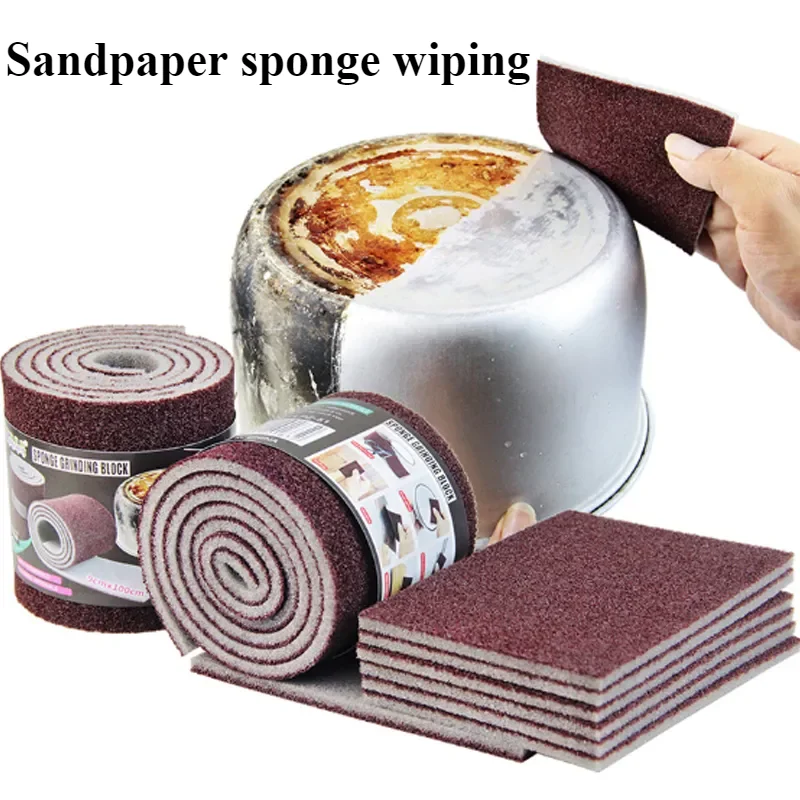 Diamond Sponge Wipe Kitchen Cleaning Magic Wipe Home Stain Removal and Scale Removal Tool Sponge Dishwasher Wipe Cleaning Brush