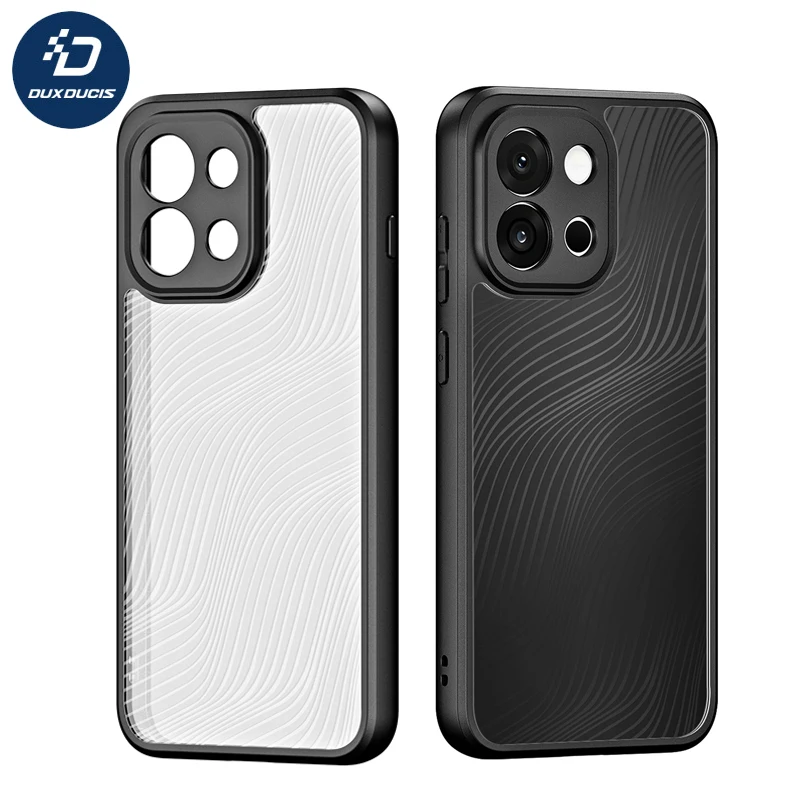 Чехол для OnePlus 13T DUX DUCIS Aimo Series, противоударный, с защитой от отпечатков пальцев, ПК + ТПУ, прозрачный матовый чехол для телефона