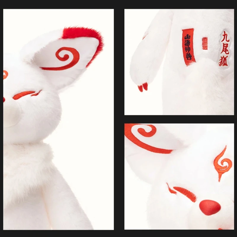 Encounter Mythical Nine Tails Fox Plush Toy Legendary Creature Stuffed Doll Gift For Girls Women Valentine Birthday Present