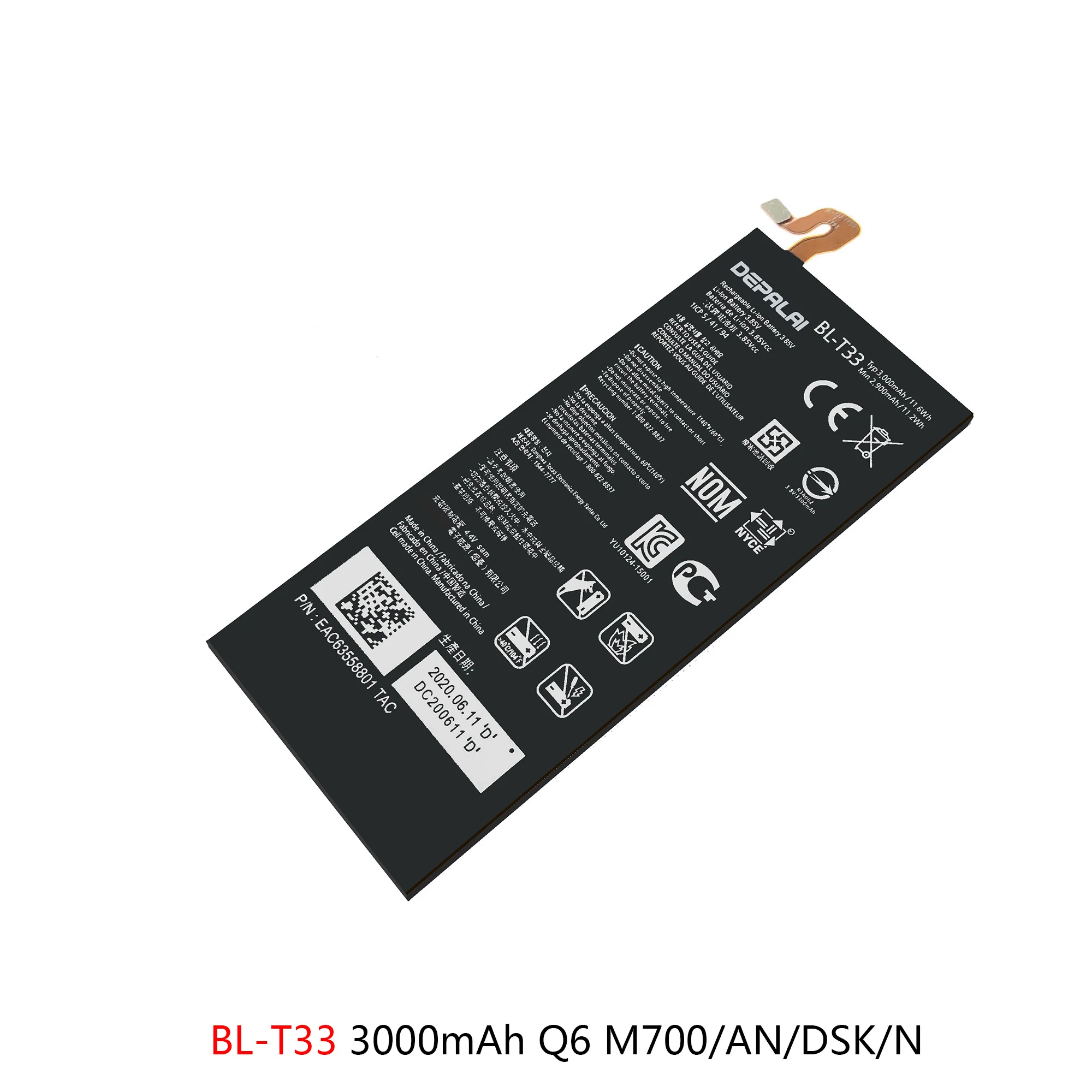 BL-T33 BL-T37 BL-T39 Batterij Voor LG Q6 M700 Q Stylo4 Q710 G7 ThinQ G710 Q7 + LMQ610 telefoon Batterijen