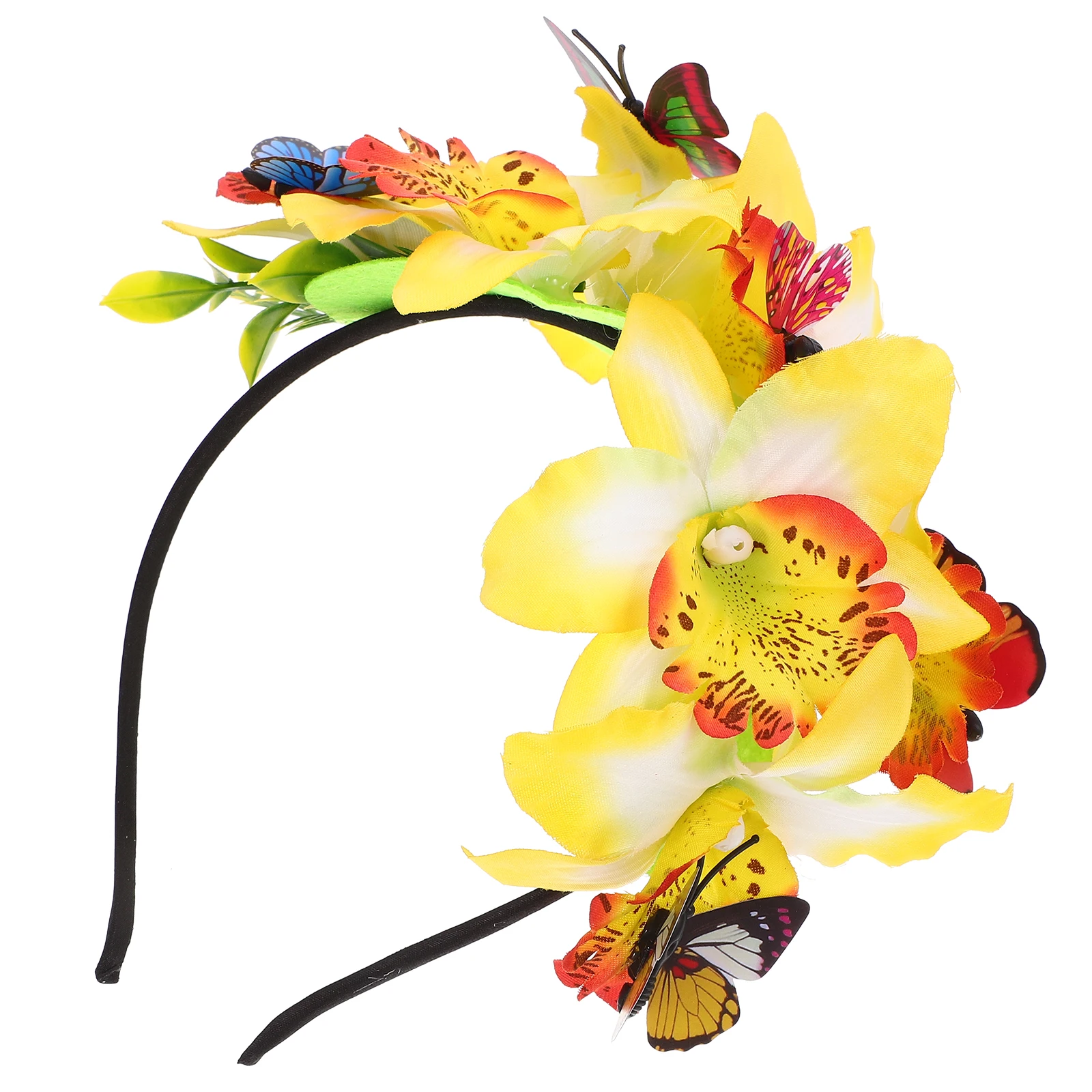

Butterfly Hair Accessories Phalaenopsis Headb Decorative Flower Women Tea Party Prom Headb s Adjustable Size Lifelike Design