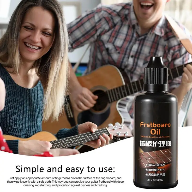 Guitar Fretboard Oil Guitar Lemon Oil And Cleaner For Fingerboard Care Portable Guitar Cleaning Polish And Oil Care Kit