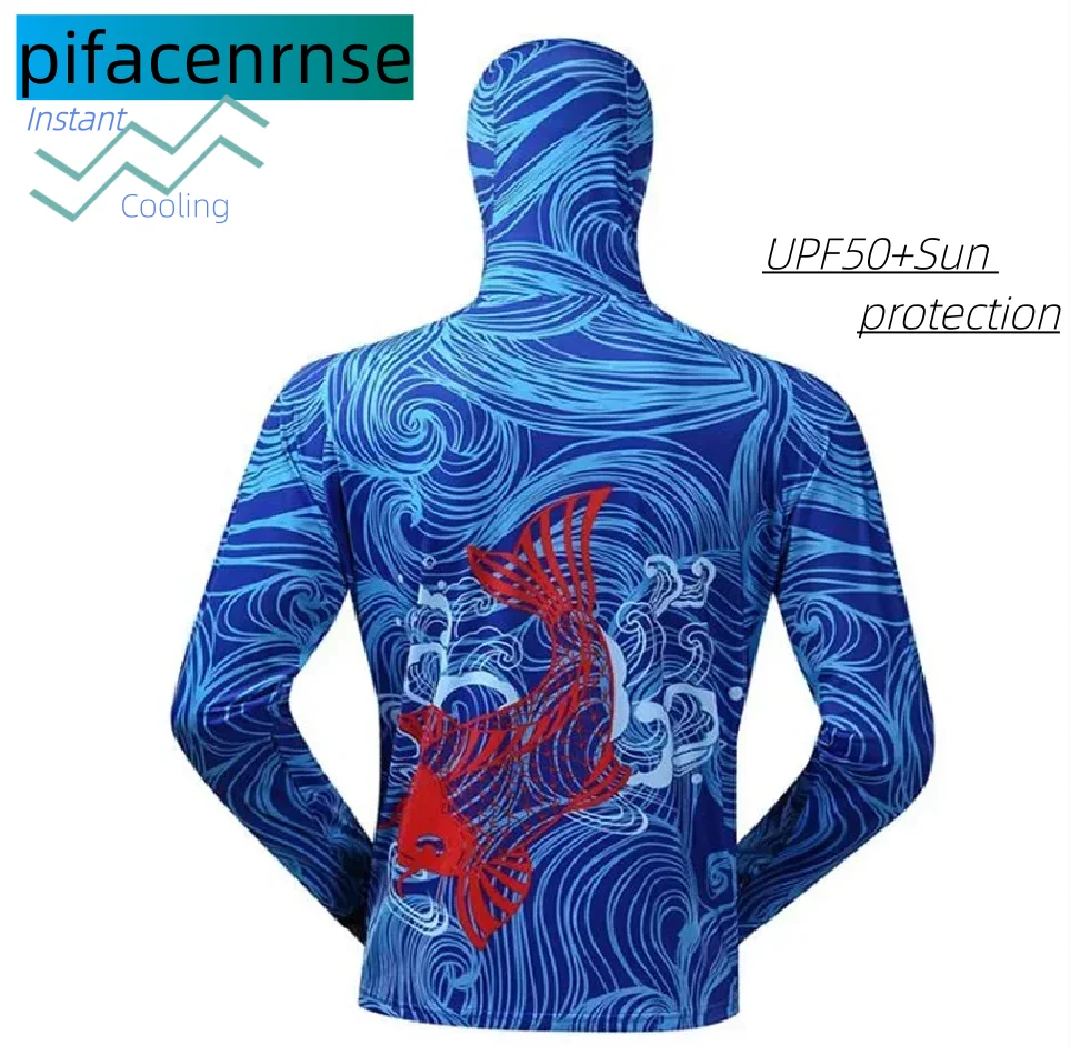 Fishing Mask Sun Protection - Солнцезащитная одежда: профессиональная рыболовная толстовка с
