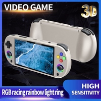 M22 Pro Retro Handheld Game Console 5.0″ HD IPS Display Support LINUX/ Emelec 4.3 For PSP Portable Pocket Video Player