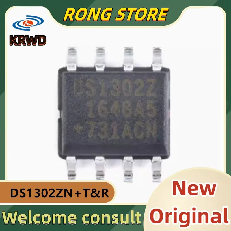 10 قطعة 051302 Z رقاقة جديدة ومبتكرة IC DS1302ZN + T & R DS1302ZN SOIC-8 ساعة/تقويم 3-سلك واجهة تسلسلية رقاقة