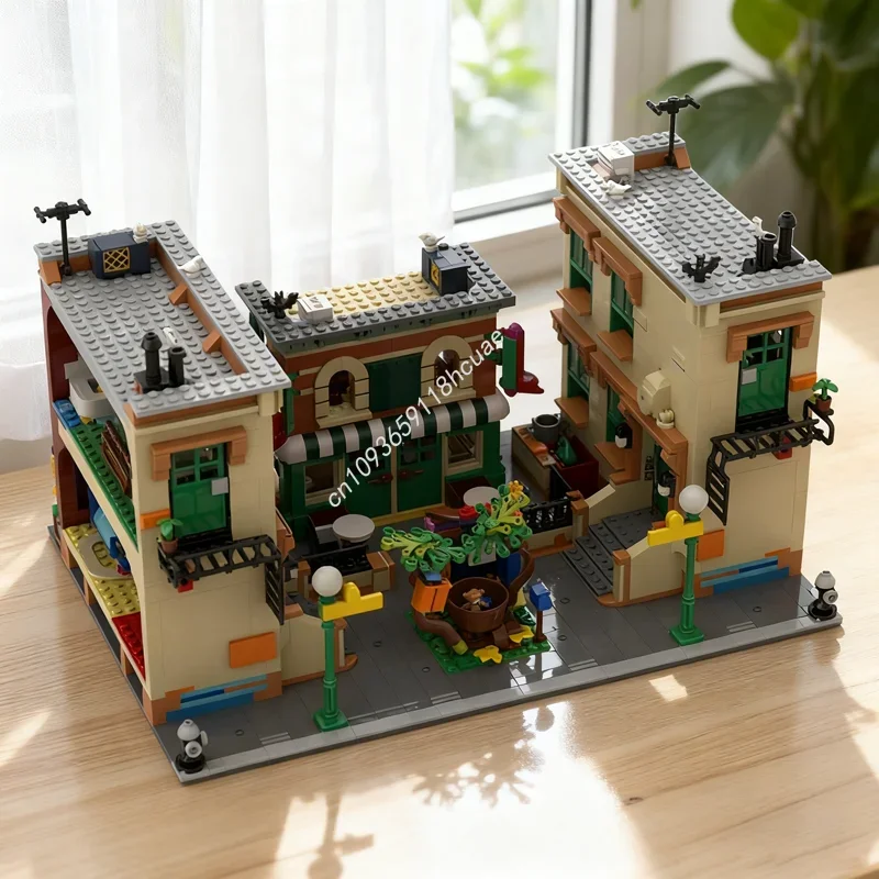 

2703 детали MOC: Модульная модель «Квадрат Сезам» — Конструктор для сборки, развивающая игрушка, идея для творчества, обучающий набор, рождественский подарок для детей