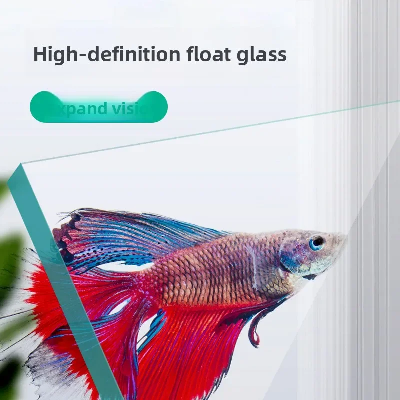 # for ME-210 Small Glass 25W Square Goldfish Tank Freestanding Upper Filtration Office Living Room Bedroom Study Aquarium