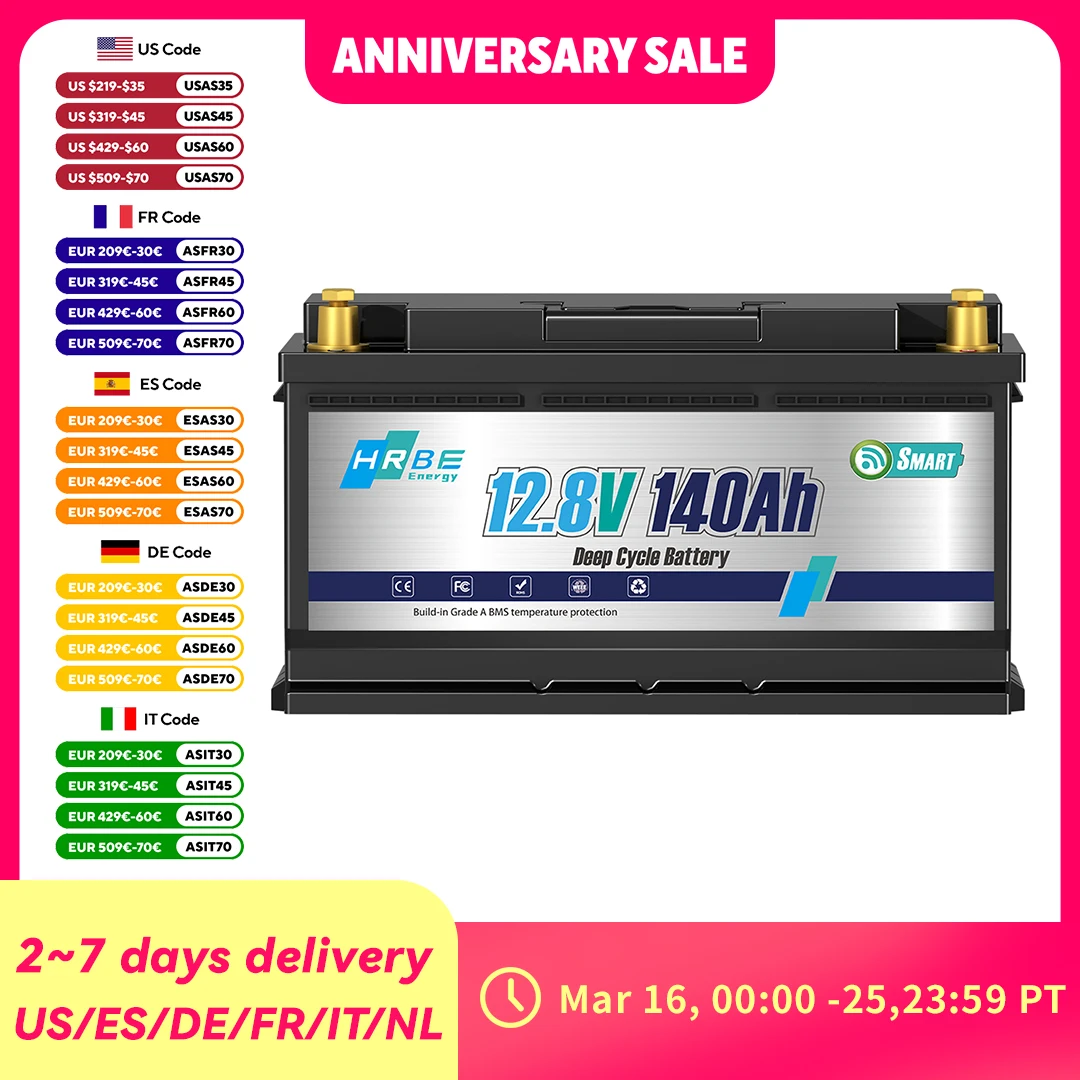 Hrbeenergy 12V 140A…