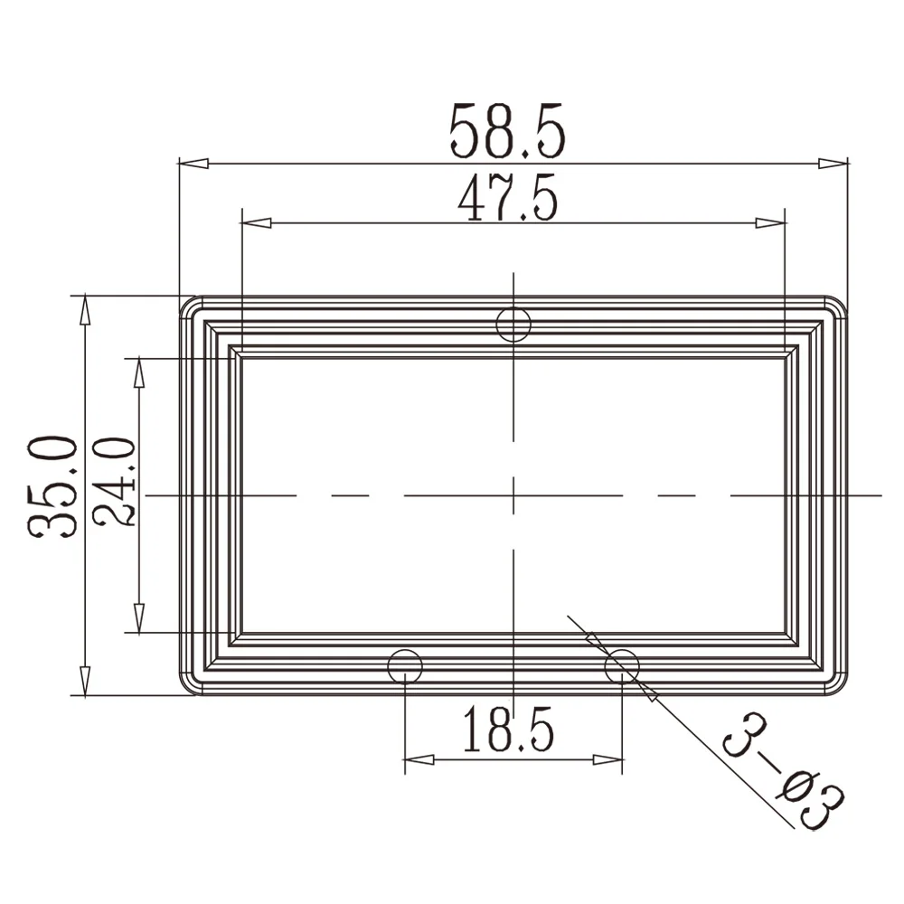 Talea Soft Rubber for Overflow head 58*35mm P0293N001