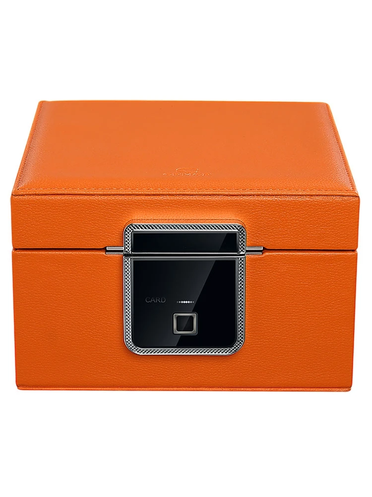 

YY Anti-Oxidation Leather Smart Fingerprint Household Insurance Storage Box New