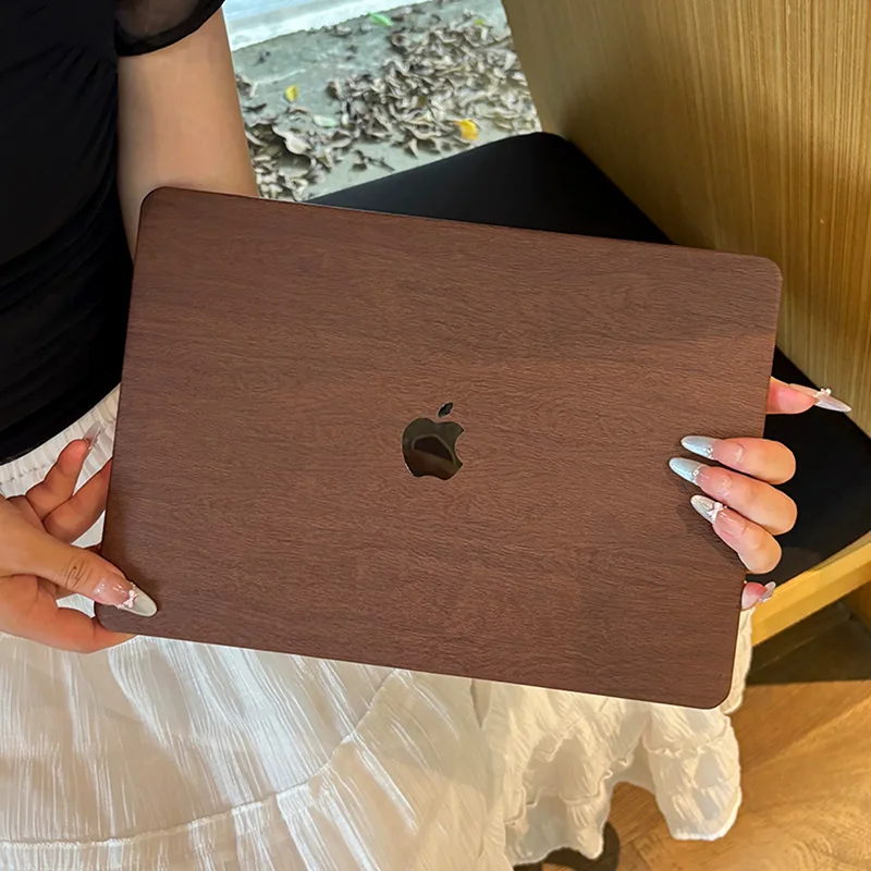 Wooden Grain Case for Macbook Neo Air 13.6 Inch M5 M3 Laptop Pro 15 M4 A3241 Cover for Macbook Pro 14 inch 11 in 2025 Hard Shell