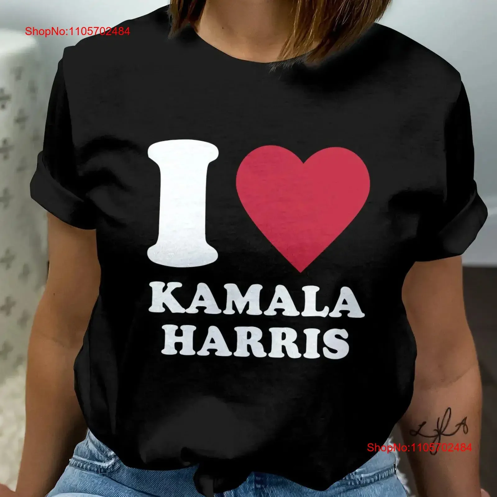 I Love Kamala Harris T Shirt Political USA Politics 2024 Patriotic Election Campaign vintage Washed designer clothes Stylish