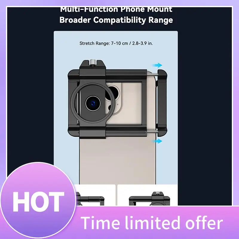ABFN-Mobile Phone Telephoto Macro Lens Kit 6X Telephoto Lens+150Mm Macro Lens For Iphone 16/15/14 With Universal Phone Mount