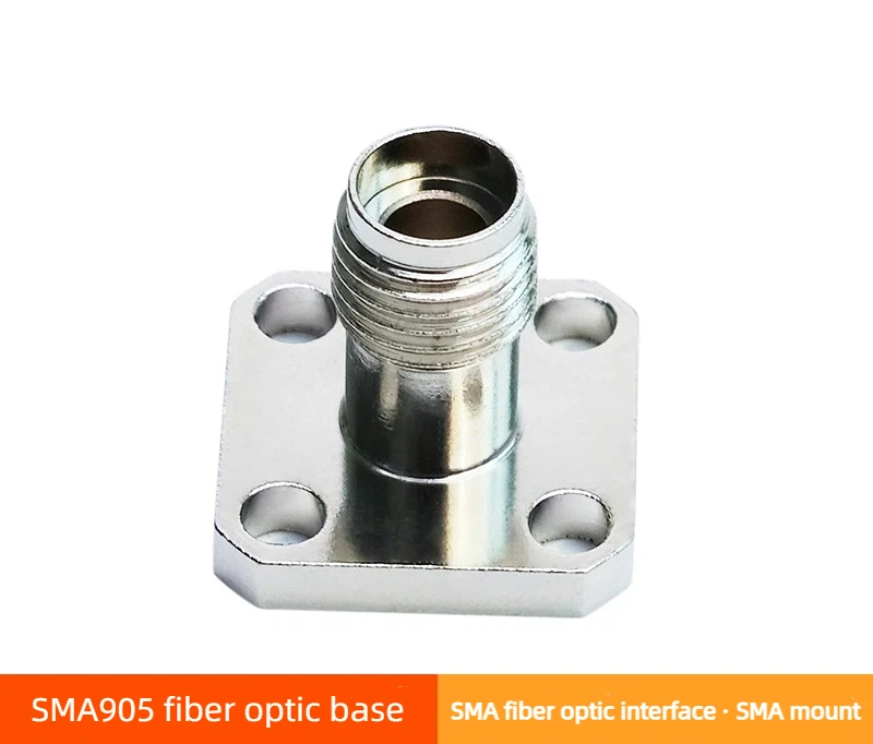10 Uds puerto de instrumento de fibra óptica interfaz de fibra óptica SMA enchufe SMA cabeza hembra SMA905 Base de fibra óptica