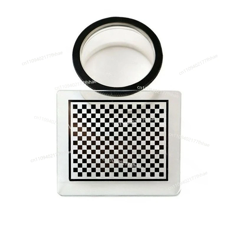 Black and White Checkerboard Calibration Board 20X16 Array 1um Customizable Grid 0.25-10 Mm