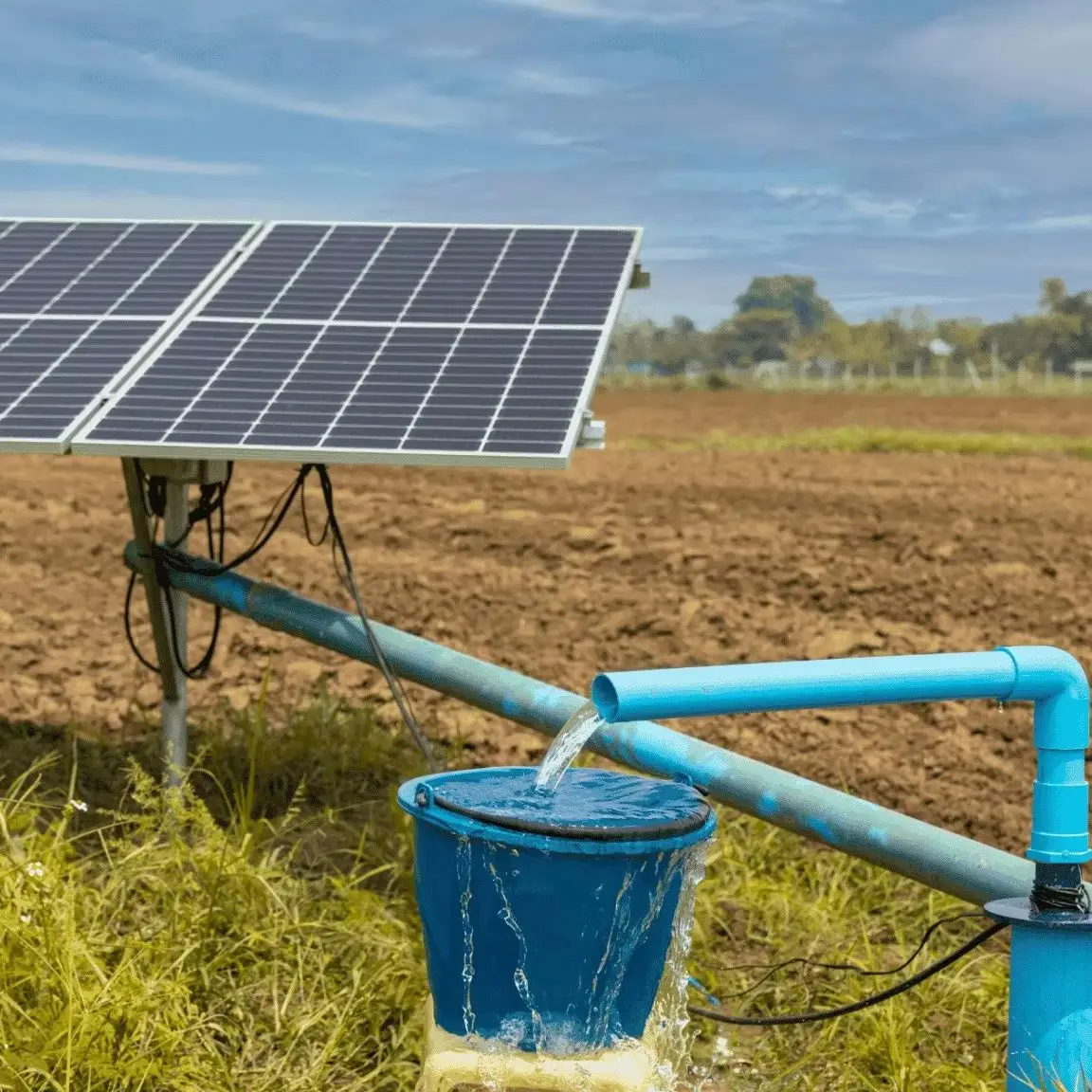 4'' 1500W DC Submersible Solar Water Pump for Farming with MPPT Controller Stainless Steel Well Irrigation Powered by Solar 70M