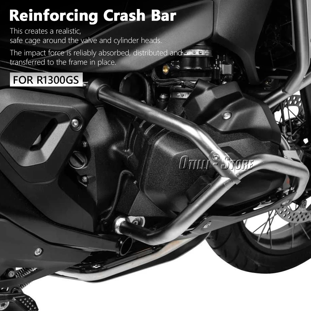 For BMW R1300GS GS1300 R 1300 GS 2023- NEW Motorcycle Engine Crash Bar Reinforcing Strut Crash Bar Protect Cylinder Guard