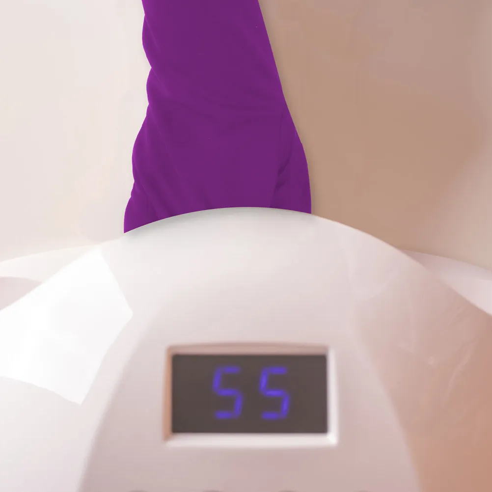 

2Pairs Manicure Uv Protective Gloves Fingerless Anti-Black for Uv Nail Lamp Treatments Nail Art Tools