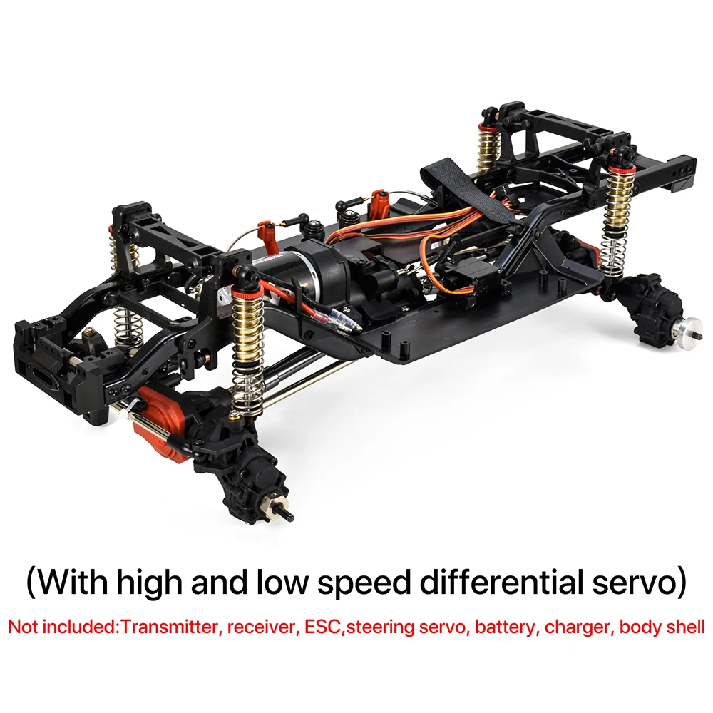 AUSTARHOBBY RC 313mm 2-Speed Transmission Chassis Frame with Differential Portal Axle for Traxxas TRX-4 1/10 RC Car DIY Parts