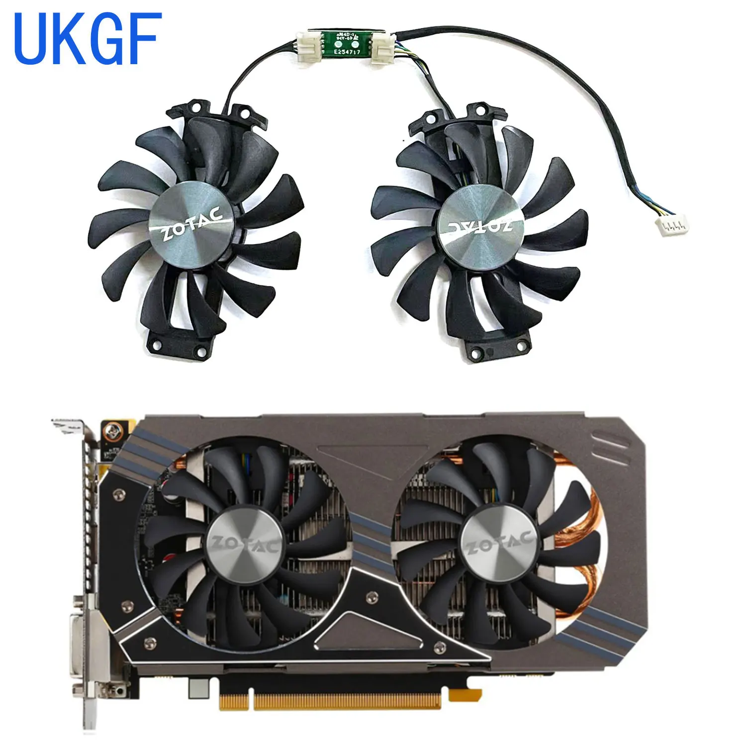 GA81S2U GAA8S2U 75mm 4Pin GTX 960 Cooler Fan For ZOTAC GTX960 4G PCI-EDC Graphics Video Card Cooling Fan