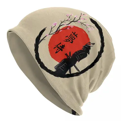 Dream Sakura Samurai giapponese Guerriero Bushido Berretti Berretti Cappello Moda Bonnet Cappelli da uomo