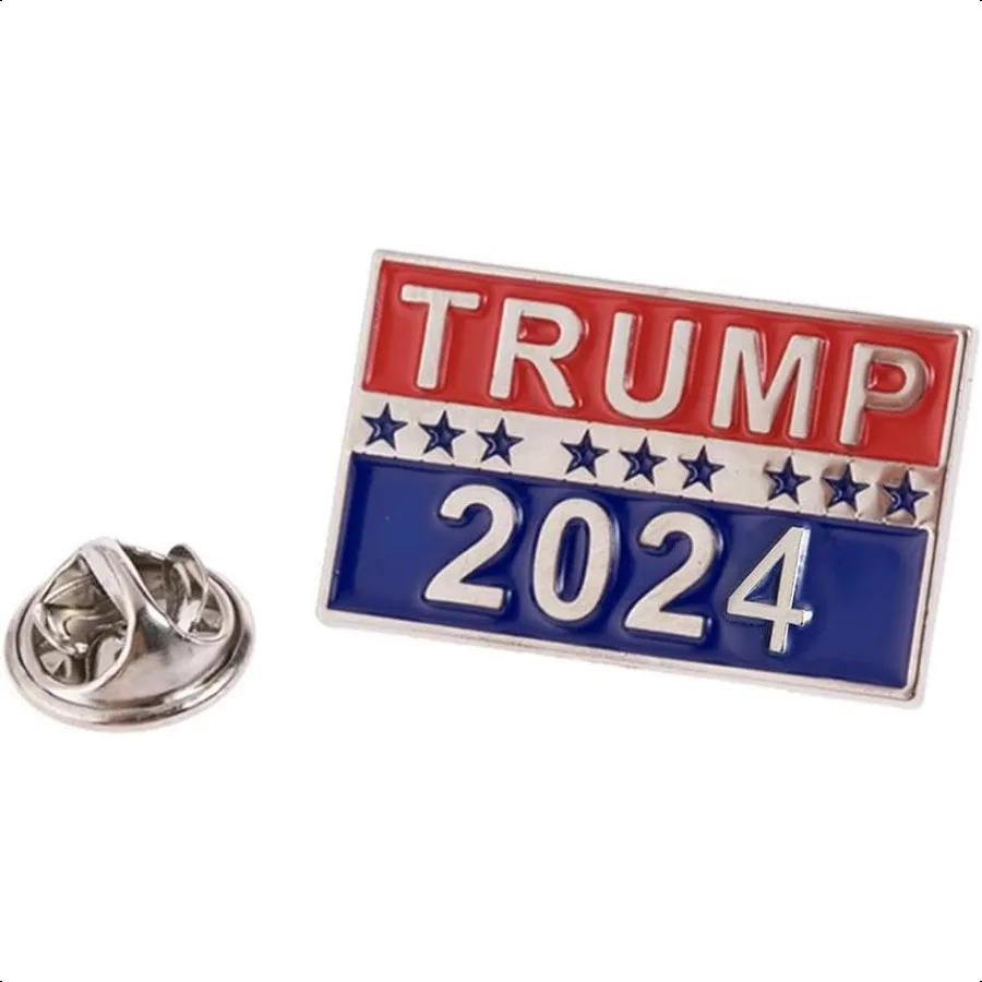 

Caiyao Trump 2024 Brooch Lapel Pin for 2024 President Election Merchandise Jewelry