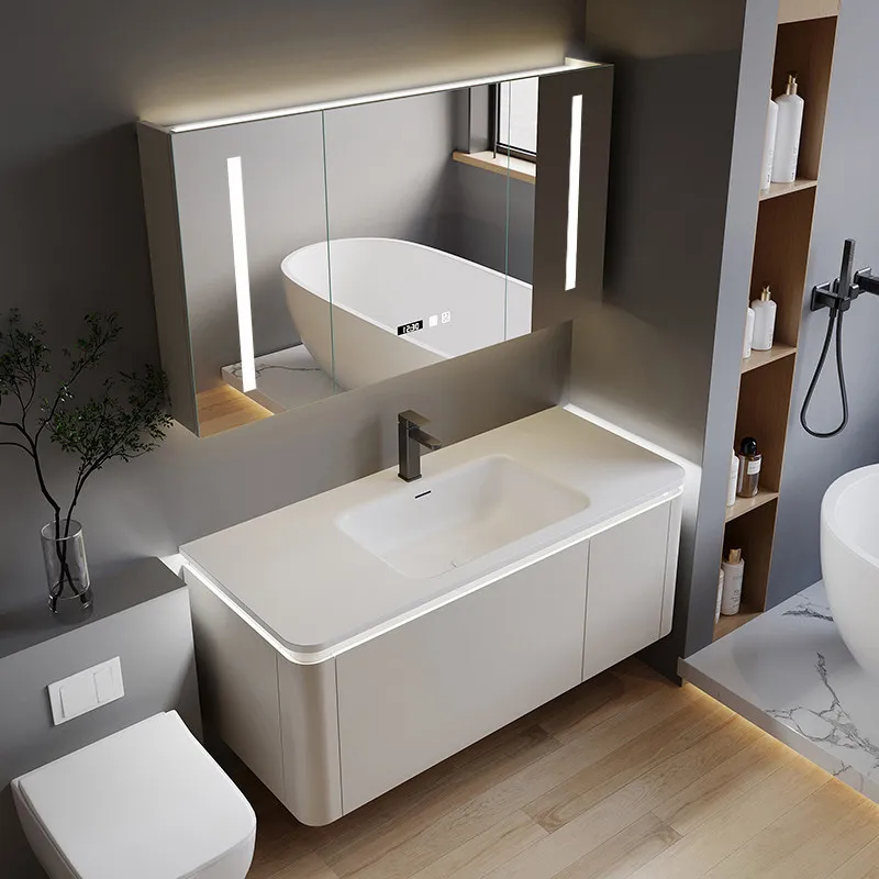 

Комплект мебели для ванной: тумба под унитаз, тумба под раковину, тумба под умывальник