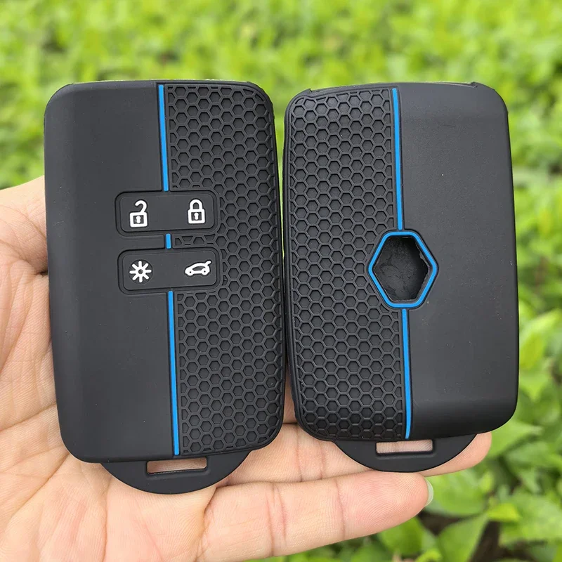 Silicone Car Key Cover For Renault Captur Koleos Kadjar Arkana Megane Dacia Duster Sandero Stepway Smart Remote Control Fob Case image 4