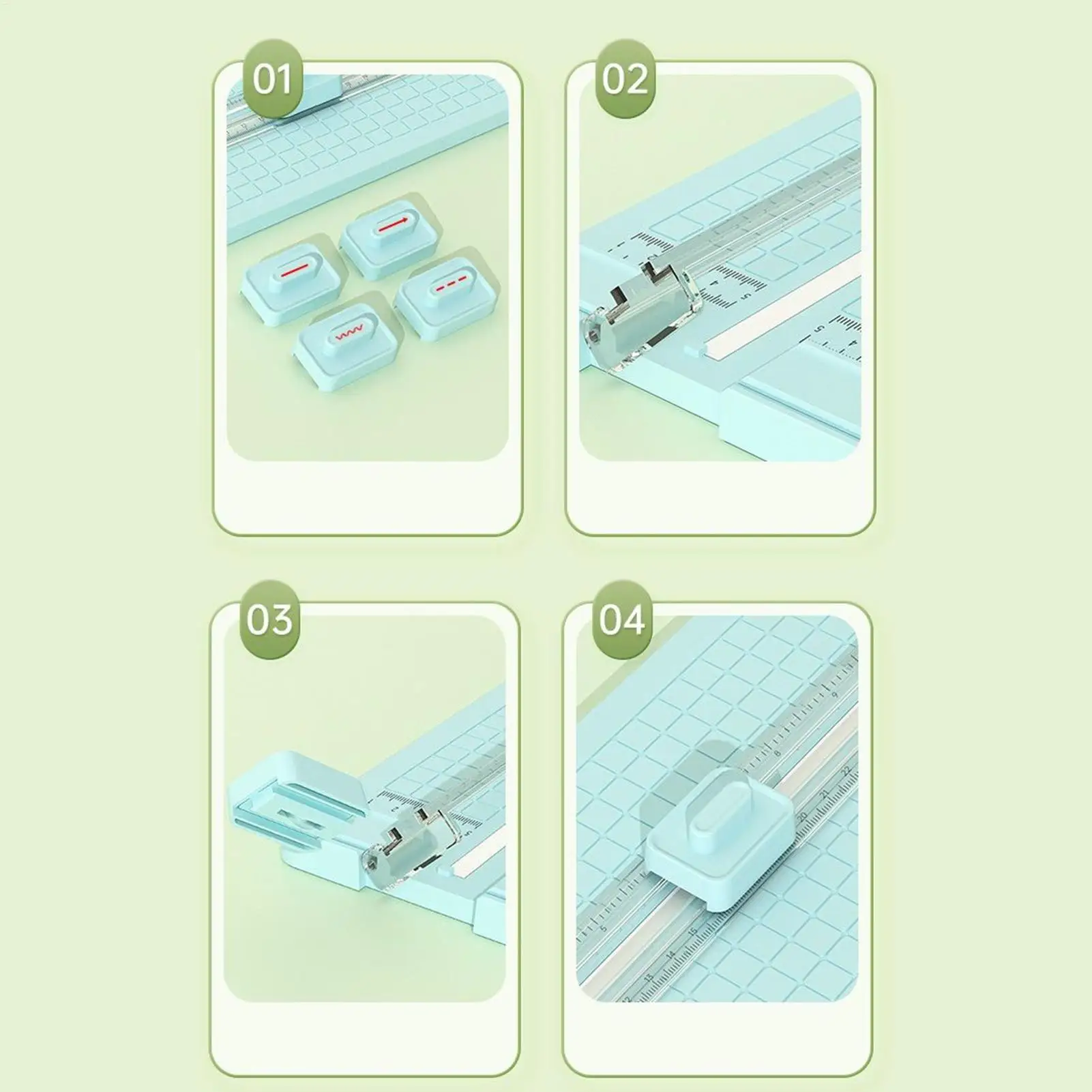 Photo Cutter Slider Paper Cutter For Scrapbooking Craft Ergonomic Portable Slicer Photo Cutting Tool For Offices Classrooms