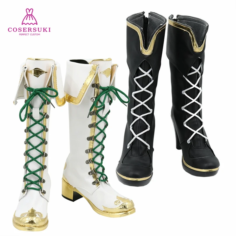 Uma Musume Pretty Derby Mejiro McQueen Cosplay Shoes Boots Professional Handmade