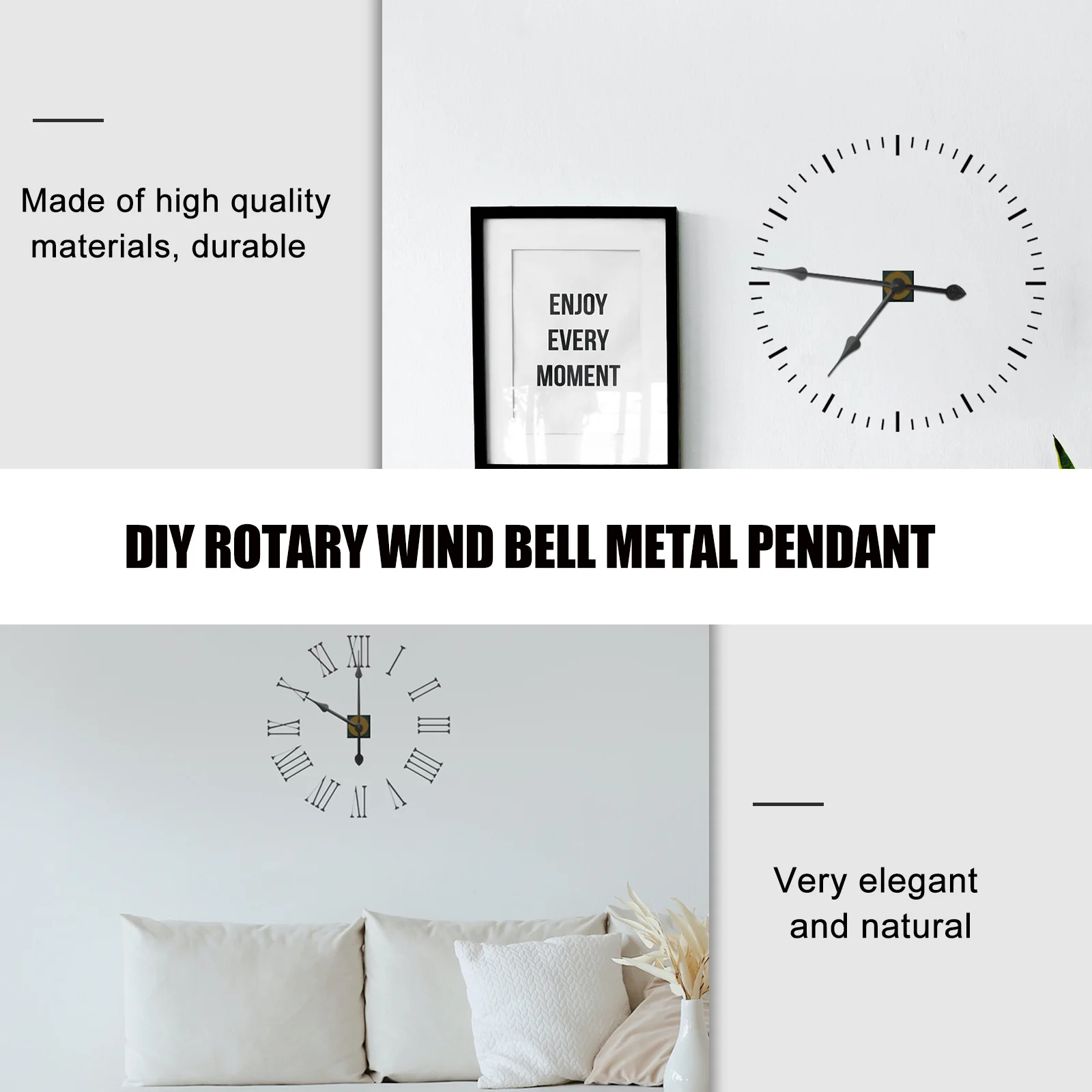 

8pcs Hands Quartz Wall Diy Parts Aluminum Diy Pointers Mute Movement Parts Home Clock Clock Supplies Accessories