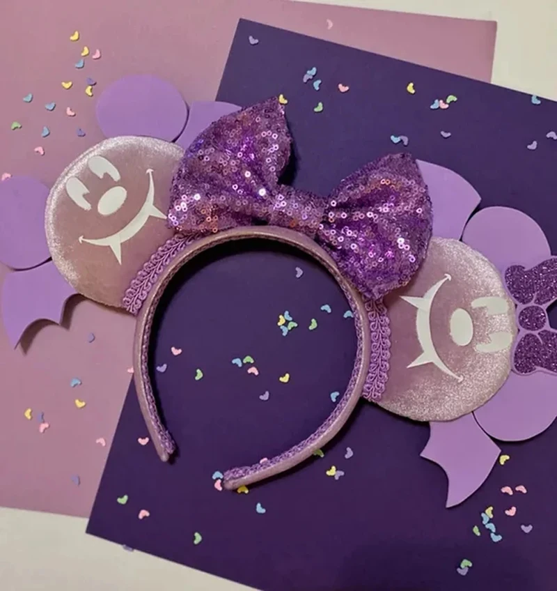 Mickey Mouse Headband Happy Halloween Hair Accessories Women Festival Bat Hairbands Girls Ghost Minnie Mouse Ears Headband Kids