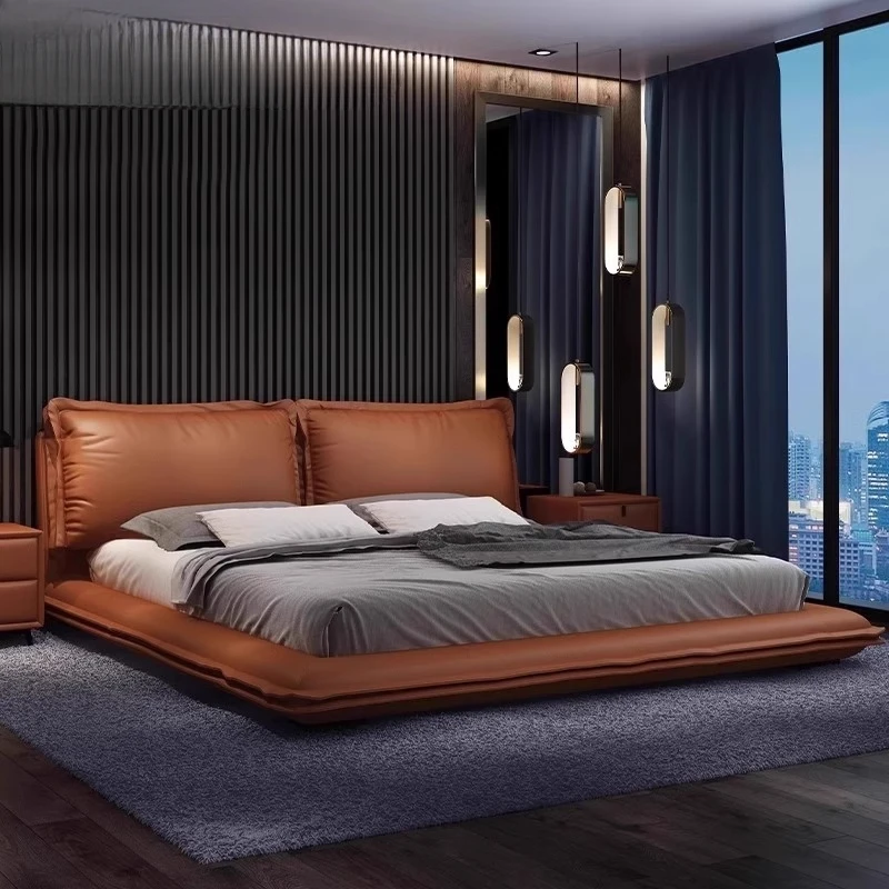 

Furniture Bedroom Soft Headboard Double Bed Frame Decoration Queen Design Twin Luxury Lit 2 Personnes Camas Lit Bett Yatak Letto