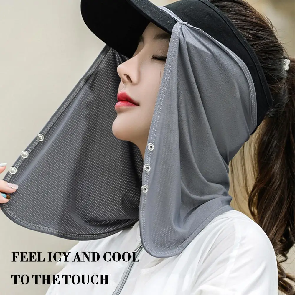 Face Summer Outdoor Cap Mask For Women Face Scarves For Men Sunscreen Veil Sunscreen Mask Anti-uv Face Cover Face Scarf