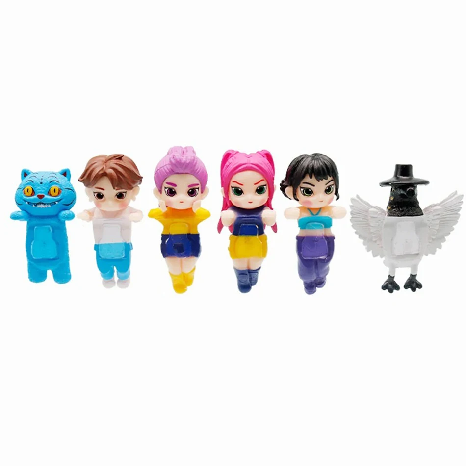 Nowość-Hit 2025 K-pop Demon Hunters Kolekcjonerskie Mini Figurki Blind Box Derpy Tiger Rumi Mira Zoey Sussy Doll Prezent dla Fana na Boże Narodzenie