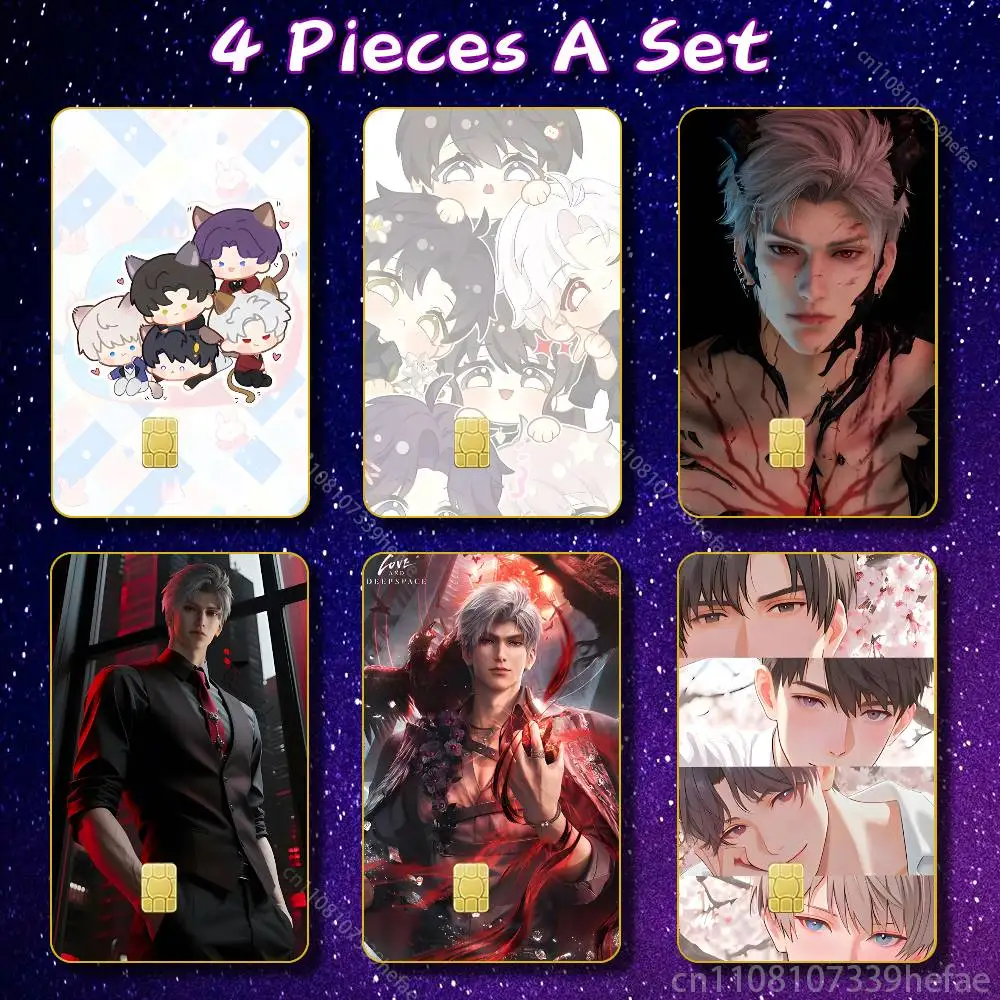 

Game Love And Deepspace Skin HD Stickers Game Card Decal Scratch-resistant For Credit Debit Card Small Large Chip