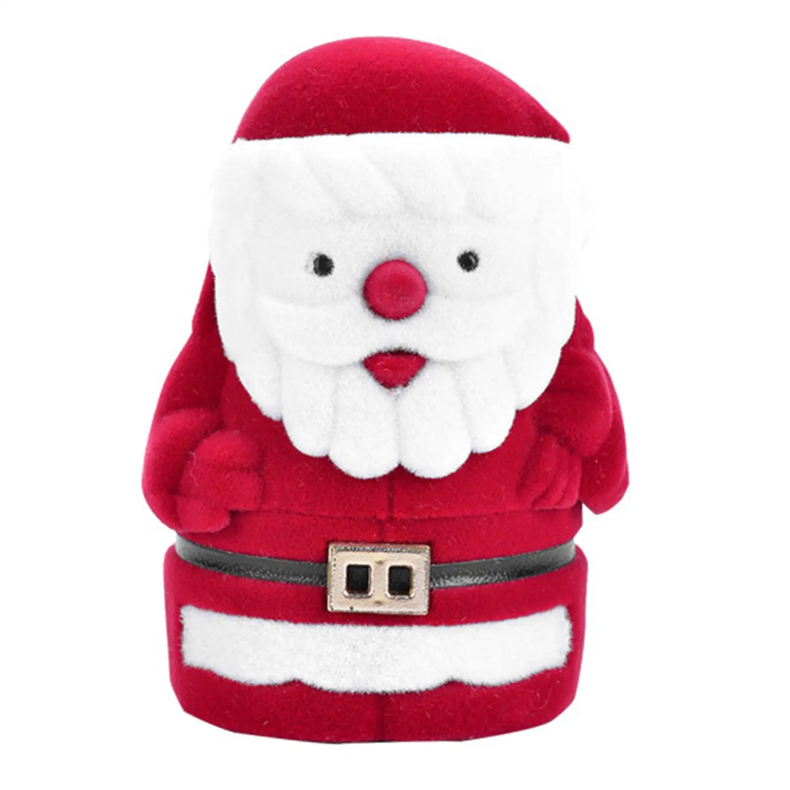 Jewelry Box Christmas Jewelry Gift Box Creative Velvet Santa Claus Ring Box