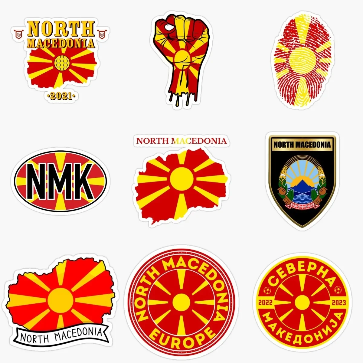 

Macedonia Flag Map Emblem Creative PVC Stickers for Covered Scratch Decorate Motorcycle Truck Window Car Bicycle Van Wall Room