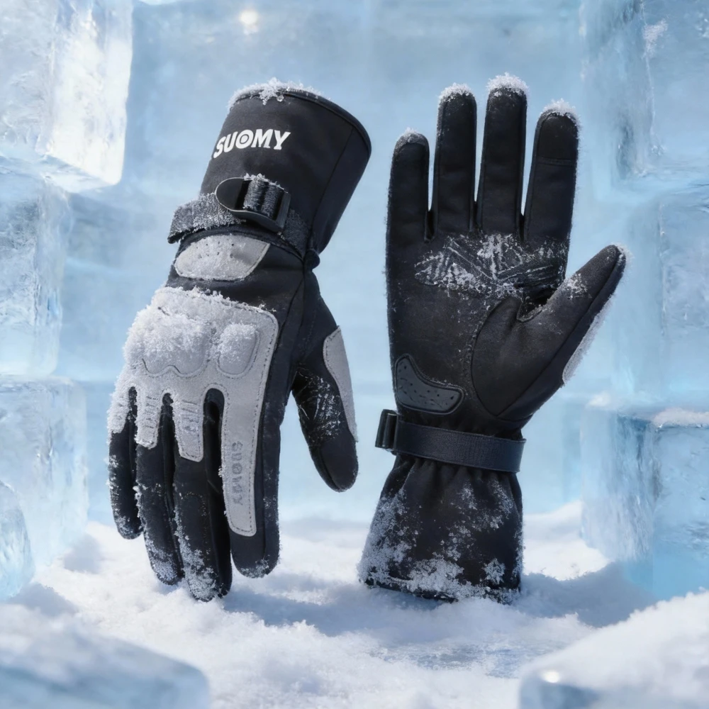 Motorcycle Gear Gloves - 冬用バイクグローブ 防風 防水 タッチスクリーン対応 保温性 滑り止め