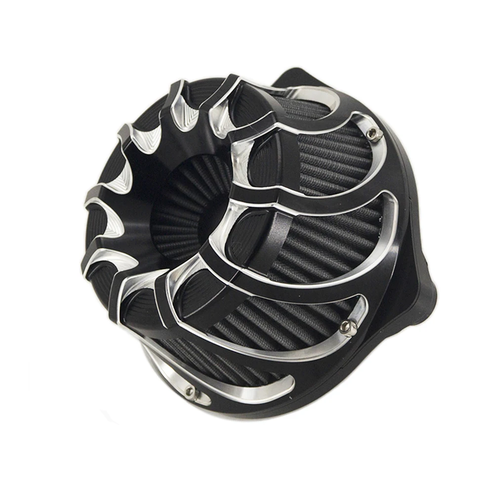 Multi-Angle Air Cleaner Air Filter Whirlwind-spiral For Harley Sportster XL 1200 Dyna 00-17 Softail 00-18 Touring FLHX FLHR NESS