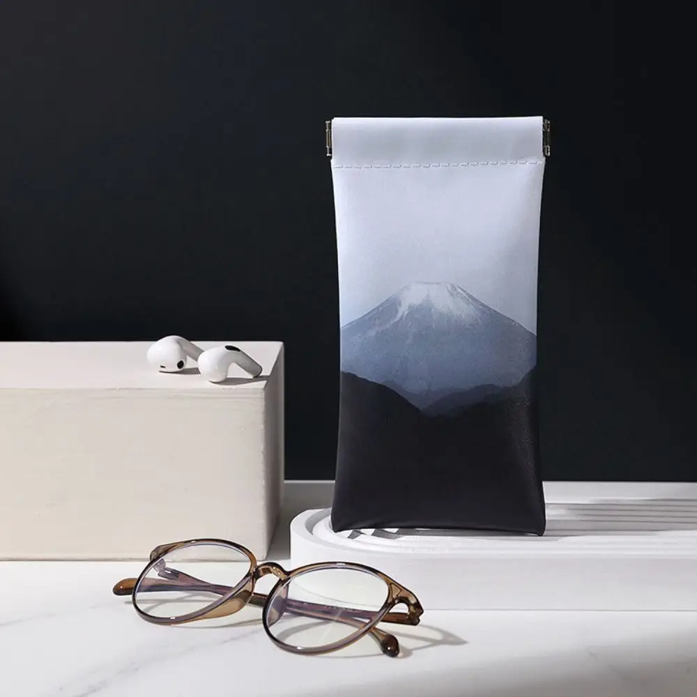 

Automatic Closing Sun Glasses Case PU Leather Waterproof Sunglasses Protective Cover Portable Soft Shell Eyewear Storage Bag