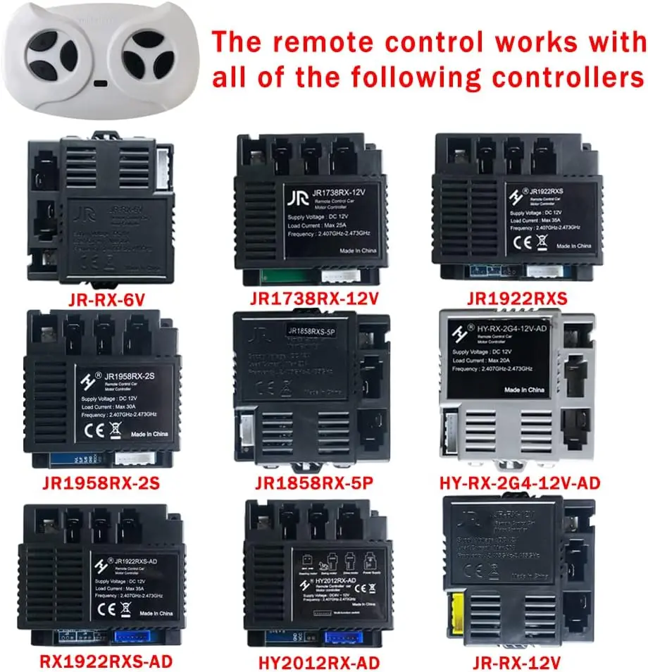 JR リモコン子供用電気自動車、乗用玩具マザーボード送信機アクセサリー