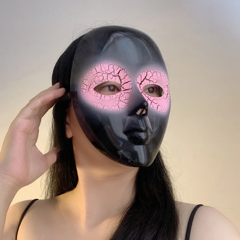 Maschera spaventosa per donna Uomo Halloween Ballo in maschera a pieno facciale Hip Hop Carnaval Maschera da festa spettrale Maschera da Mardi Gras fantasma horror