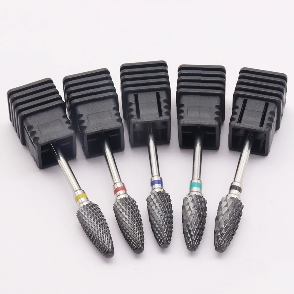 1 Stück Harter schwarzer Keramik-Nagelbohrer in Kugelform – Gel- und Acrylentferner, wärmearme Nagelbohrer für professionelle Maniküre