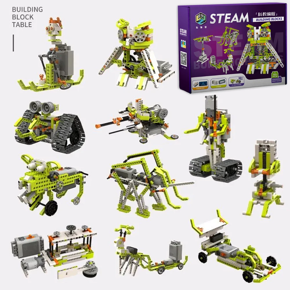 Kids Education Free App - Kit di Costruzione Robot Programmabile, Auto