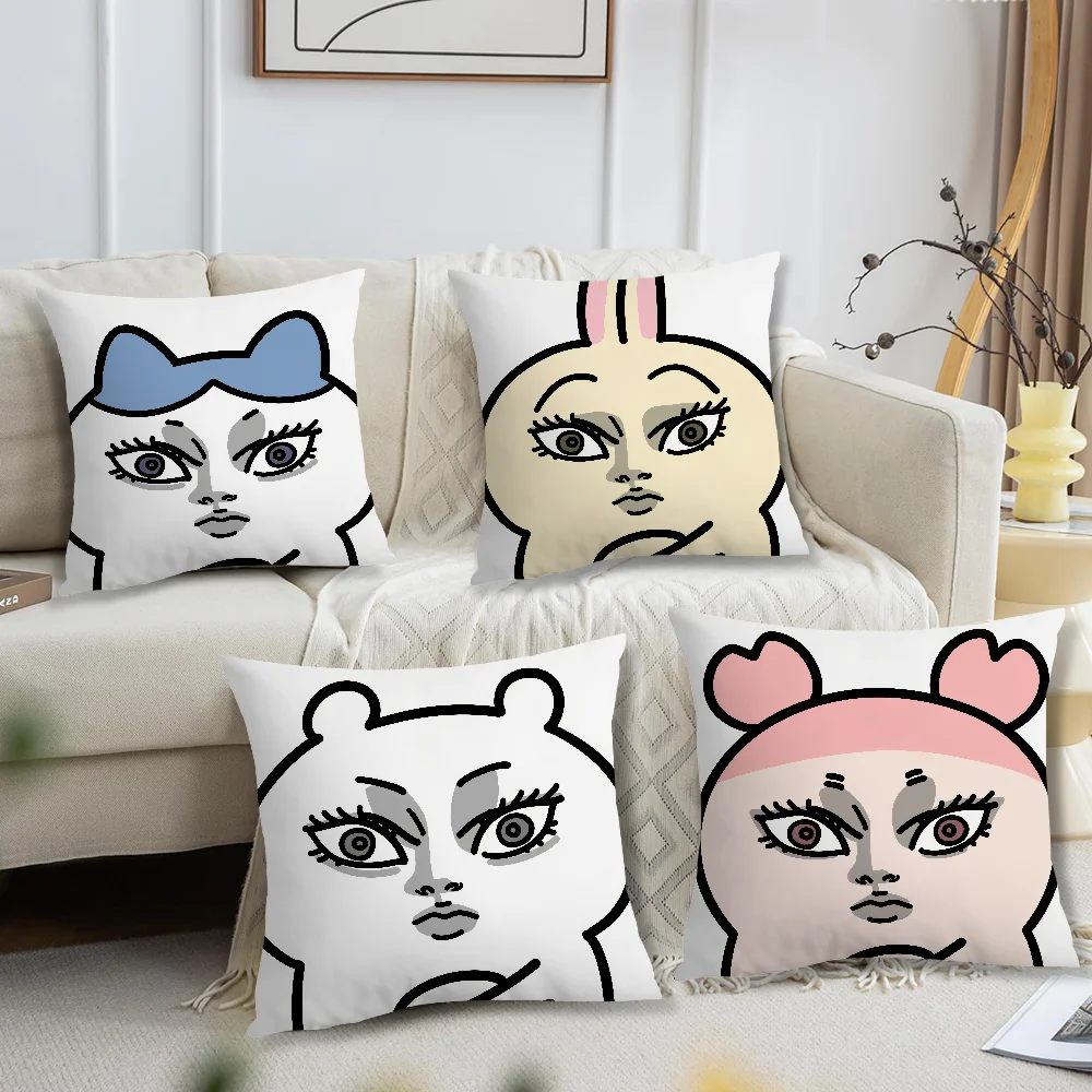 cry FUNNY soft Comfortable Pillow Case for never fanart Sofa Living Room Home office Decor Protective Q-queen C-C-ChiikawaS Cove