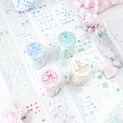 Cute Rabbit Ear PET Tape Korean Stationery Graffiti Decoration Idol Photo Decor DIY Scrapbooking Sticker Cheap Kawaii Stationer