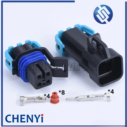 Conector eléctrico automotriz sellado macho o hembra de 4 pines para sensor de oxígeno 12160482 para GM LS2 Buick Chevrolet