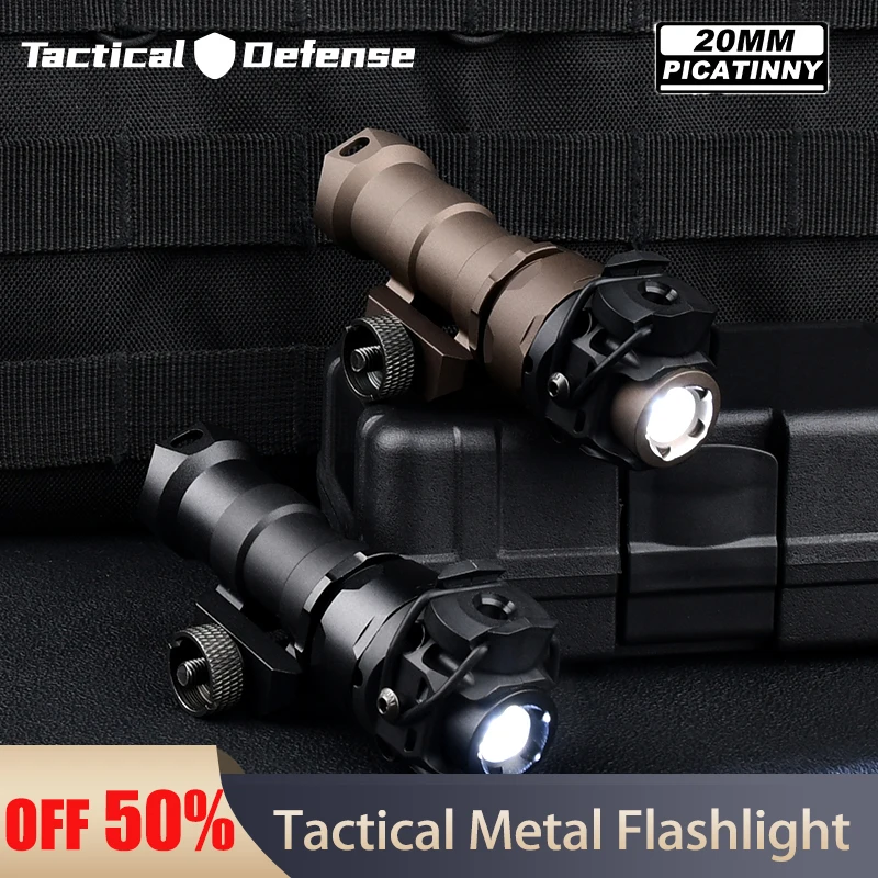 

WADSN Metal KIJI Flashlight Tactical Airsoft K1-10 Degree Scout Light With Dual Function Pressure Switch Fit Mlok Keymod Rail